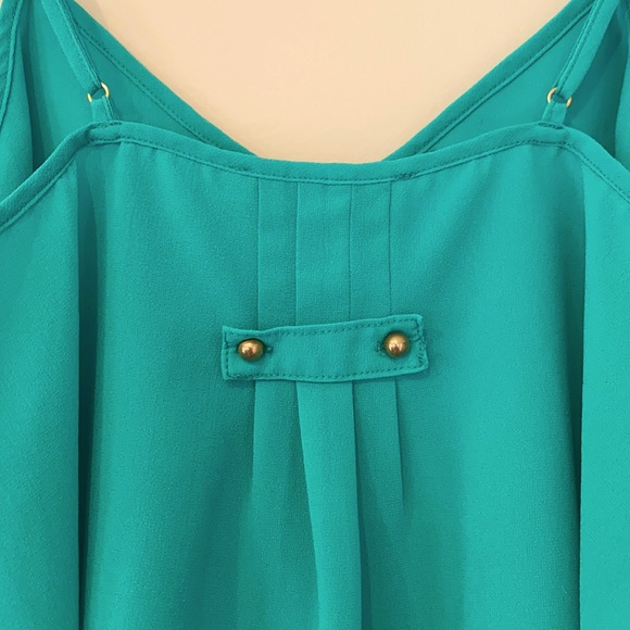 Turquoise flowy cami - Picture 3 of 9